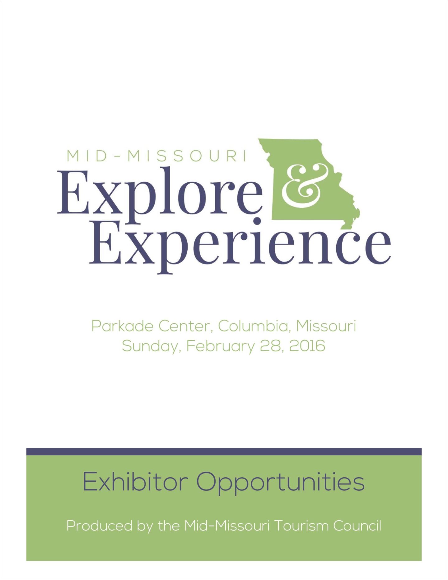 Explore & Experience exhibitor opportunities booklet page1