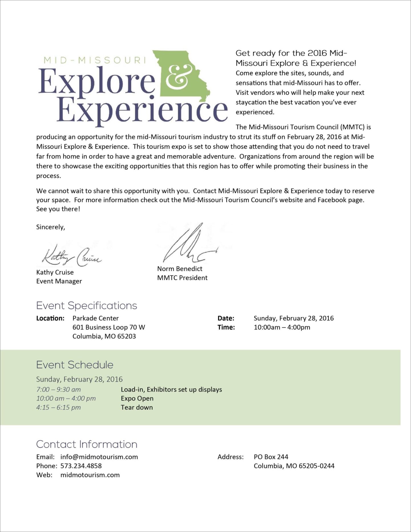 Explore & Experience exhibitor opportunities booklet page2
